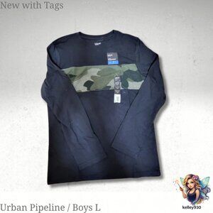 Urban Pipeline Boys Large Long Sleeve Tee 🖤 (NWT)
